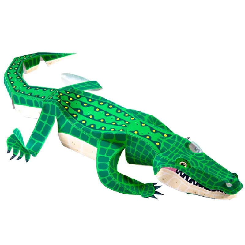 Art Craft With Cardboard - Alligator Krokodil Falten Origami Kunst Mini