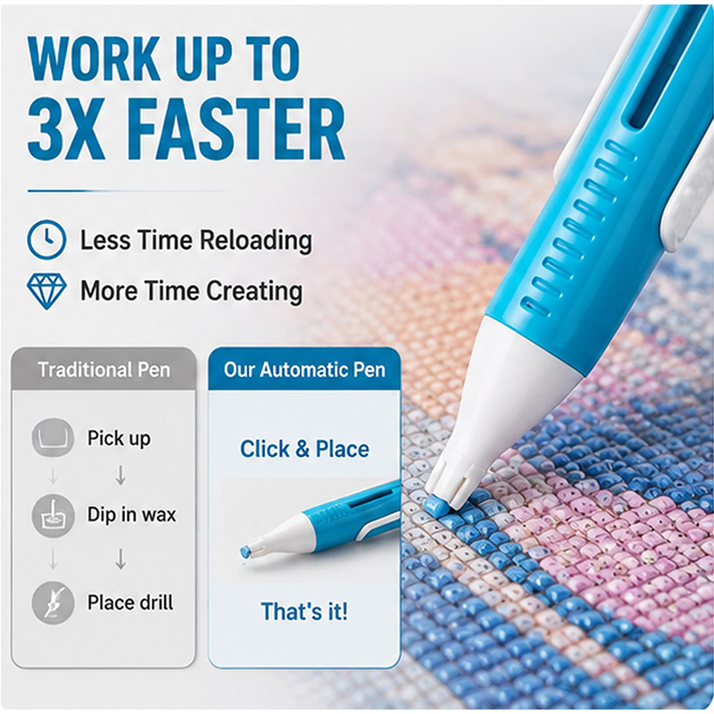Art Craft For Adults - Automatischer Diamantmalerei-Perlenspender für 2,8 mm große