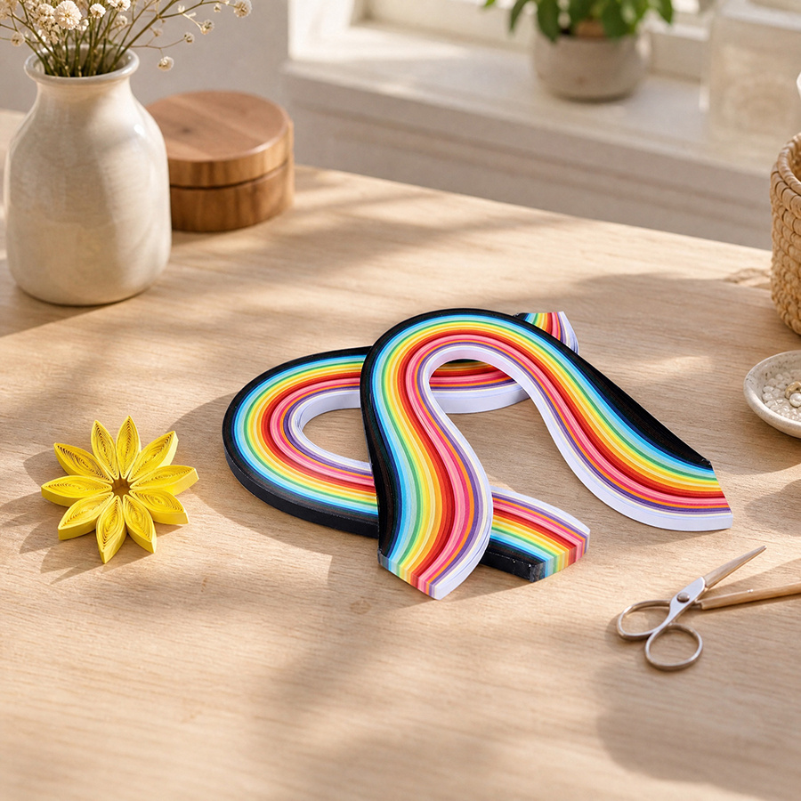 Quilling Paper Strips - 36 Farben 260 Blatt Quilling-Papier, 39
