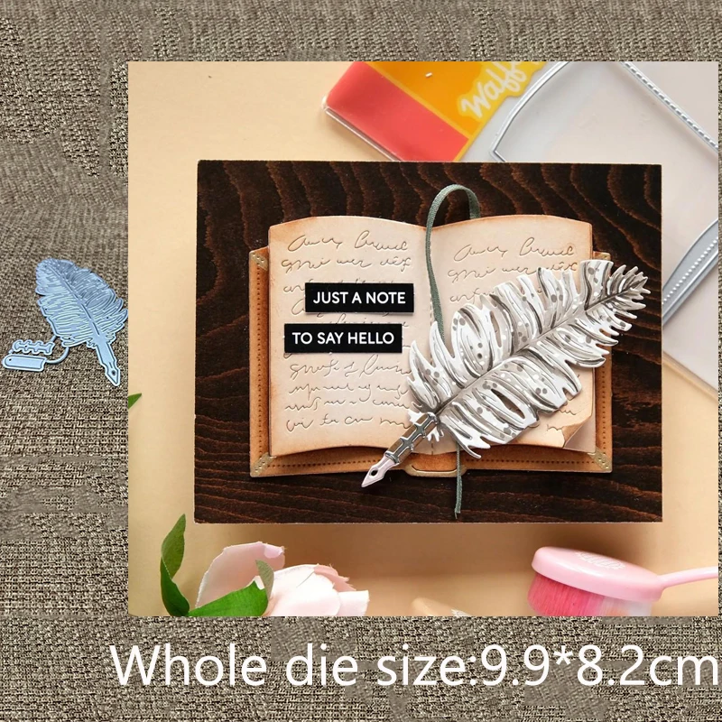 Quilling Paper Strips - Neues Design Metall-Schablonenform Schneidewerkzeug Feder-Dekoration Scrapbook-Stanzform