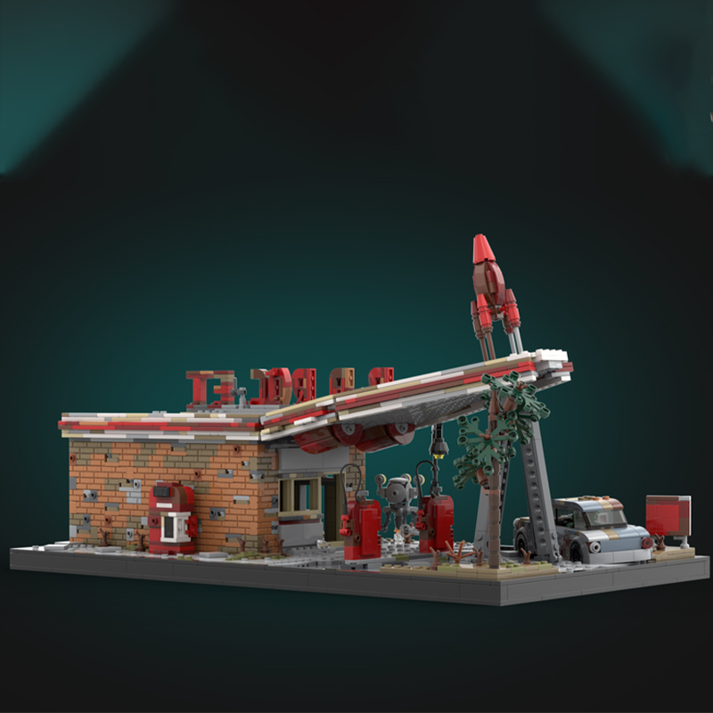 Art And Craft Rocket - 2168-teiliges MOC Red Rocket Fallout 4