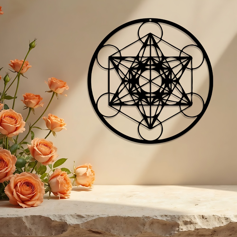Art Craft & Architecture - CIFBUY Metall-Wandkunst Davidsstern-Schild Eisenkunst-Skulptur für Innen-
