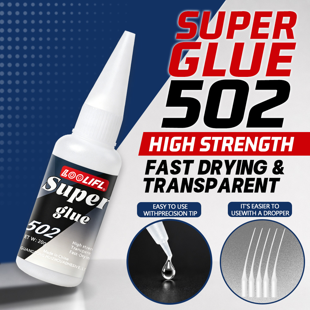 Art Craft Market - Loolifl-502-20Ml Sofortiger Transparenter Cyanacrylat-Klebstoff mit Mittlerer