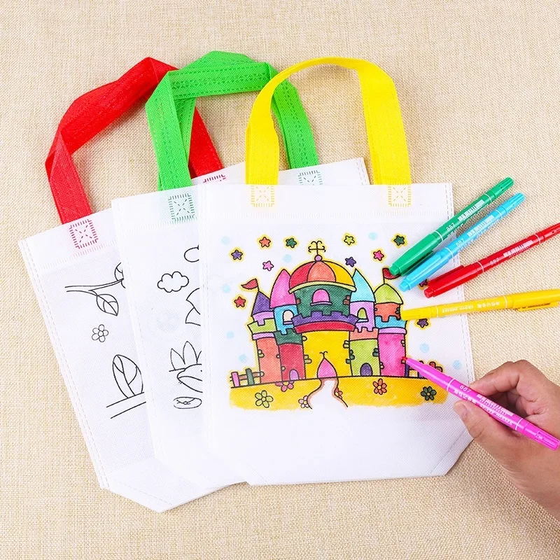 Art Craft For Toddlers - 1–10 Stück Sets DIY Graffiti-Tasche mit