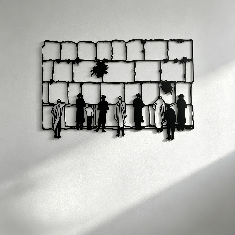 Art & Craft Jojo - CIFBUY Eisen-Wandkunst Heiliger Kotel Jerusalem Silhouette