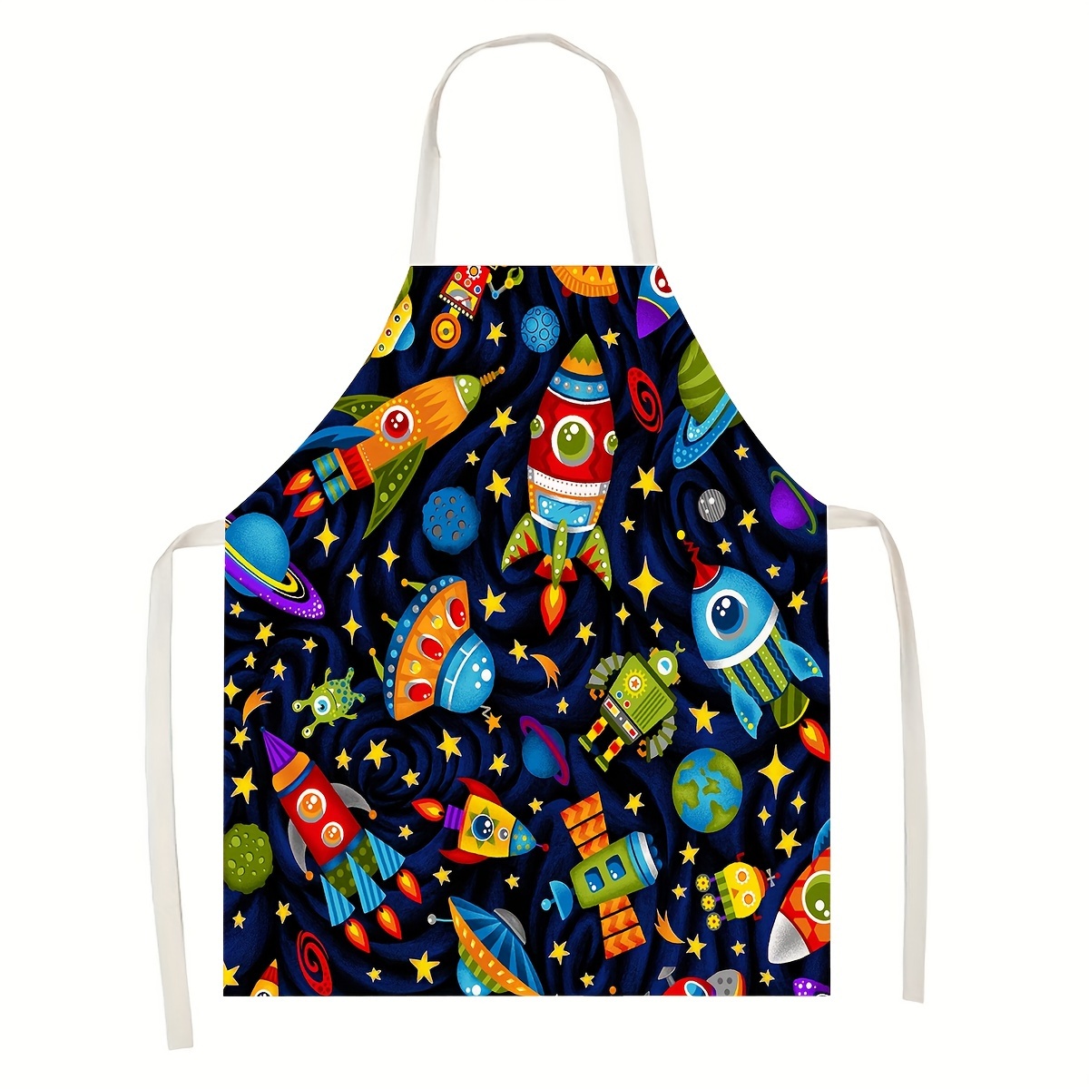 Art And Craft Rocket - 1 Stück Kinderschürze mit Weltraum-Thema, Raketen-,