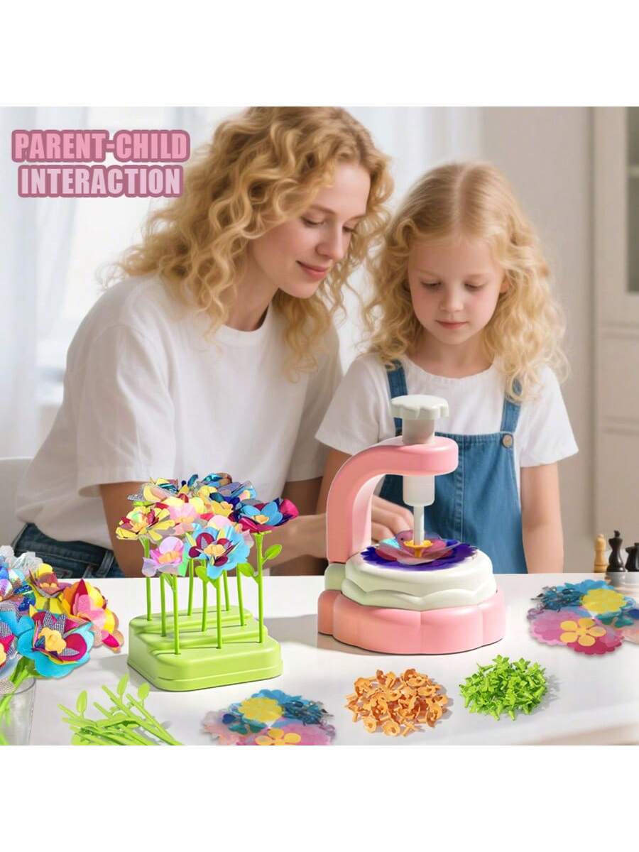 Art Craft For Toddlers - Blumen-Bastelset für Kinder mit Pressmaschine, Kunsthandwerk,