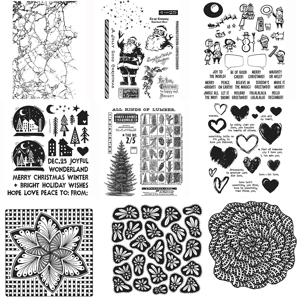 Art And Craft Photos - Weihnachtsbaum Blume Klare Stempel für DIY