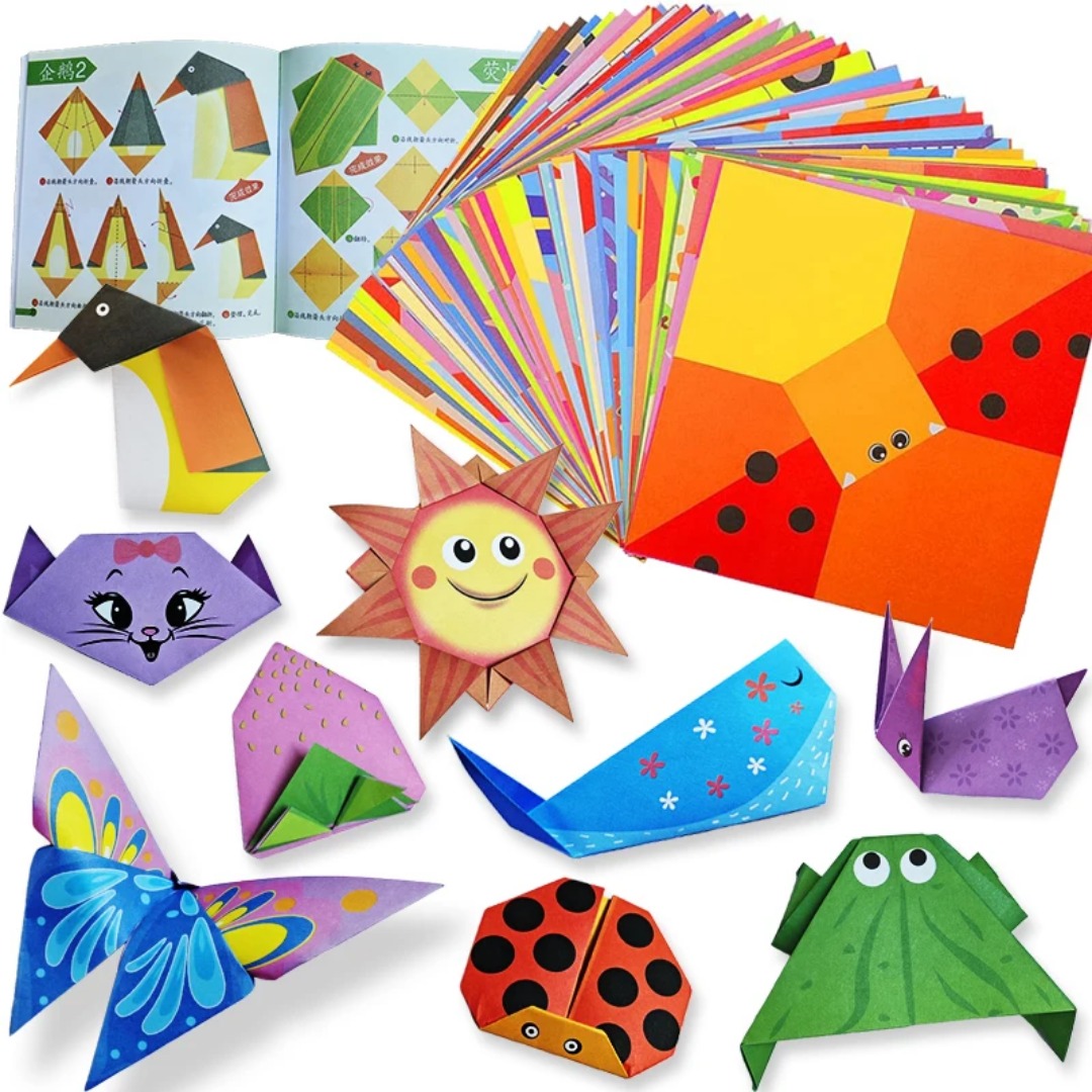 Art Craft For Toddlers - Neues Origami-Set 30 Blatt Origami-Papier Bastelhandbuch