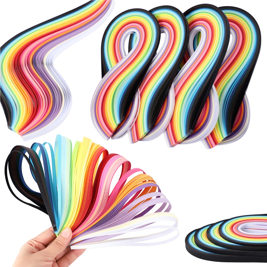 Quilling Paper Strips - 260 stücke Regenbogen Farbe Papier Quilling