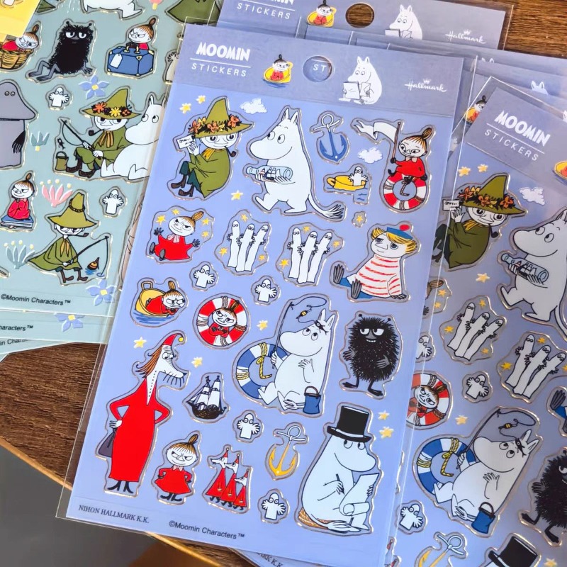 Art Craft Market - Moomin Cartoon Dekorative Aufkleber DIY Bastelbedarf