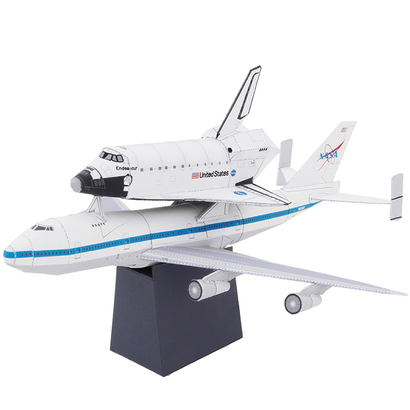 Art Craft With Cardboard - Boeing 747 Shuttle Carrier Aircraft Falten