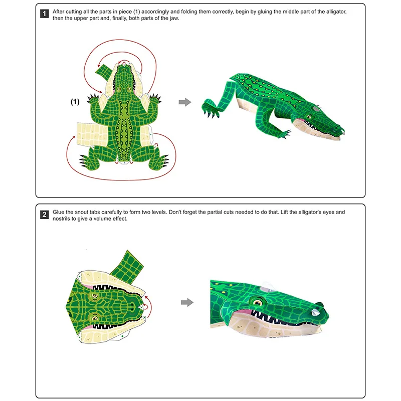 Alligator Krokodil Falten Orig – Art Craft With Cardboard Bewertung und Preis