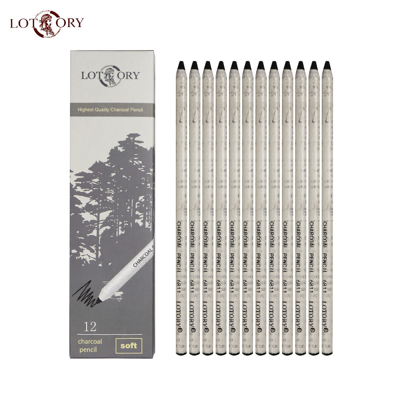 LOTORY 12 stücke Schwarz Skizz – Sketching Charcoal Set Bewertung und Preis