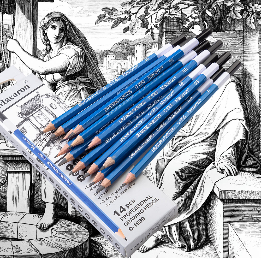 14-teiliges professionelles Sk – Sketching Charcoal Set Bewertung und Preis