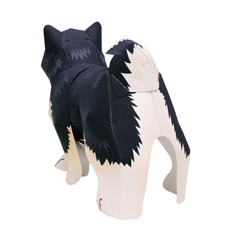 Schwarzer Shiba Inu Hund, hand – Art Craft With Cardboard Bewertung und Preis