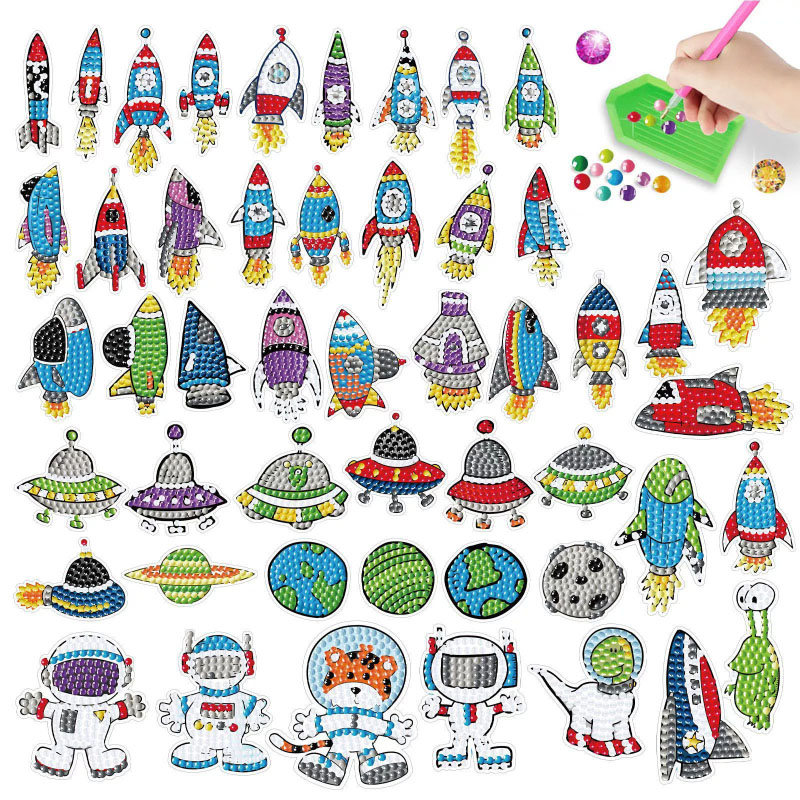 Space Diamond Art Kit für Kind – Art And Craft Rocket Bewertung und Preis