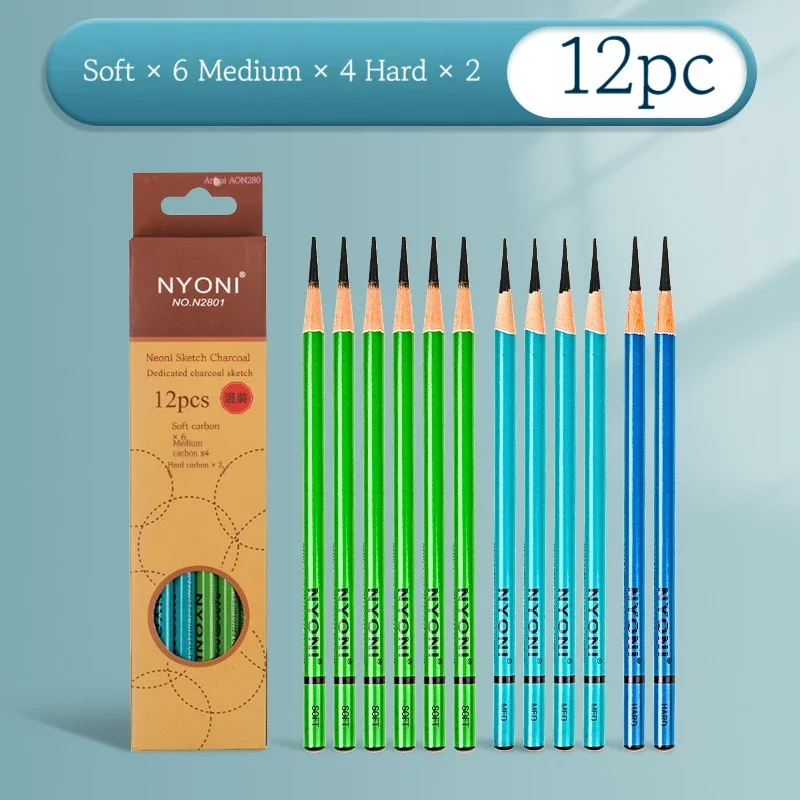 10/12-teiliges professionelles – Sketching Charcoal Set Bewertung und Preis