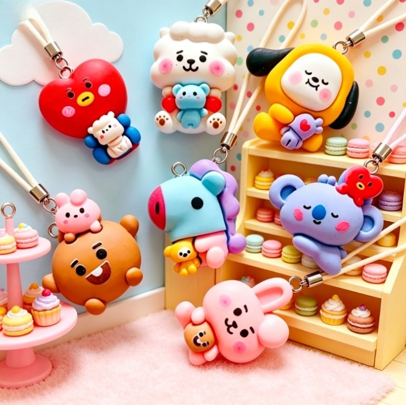 7 Stück BT21 Harz-Cartoon-Anhä – Art Craft Market Bewertung und Preis