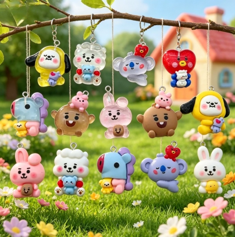 7 Stück BT21 Harz-Cartoon-Anhä – Art Craft Market Bewertung und Preis