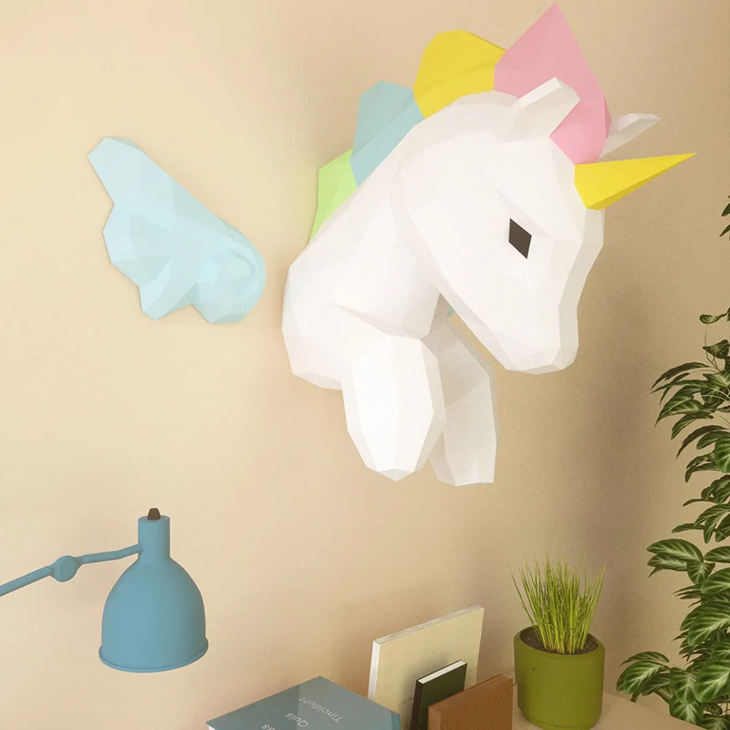 Regenbogen-Einhorn-Tier-Wandde – Art Craft With Cardboard Bewertung und Preis