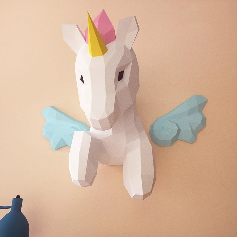 Regenbogen-Einhorn-Tier-Wandde – Art Craft With Cardboard Bewertung und Preis
