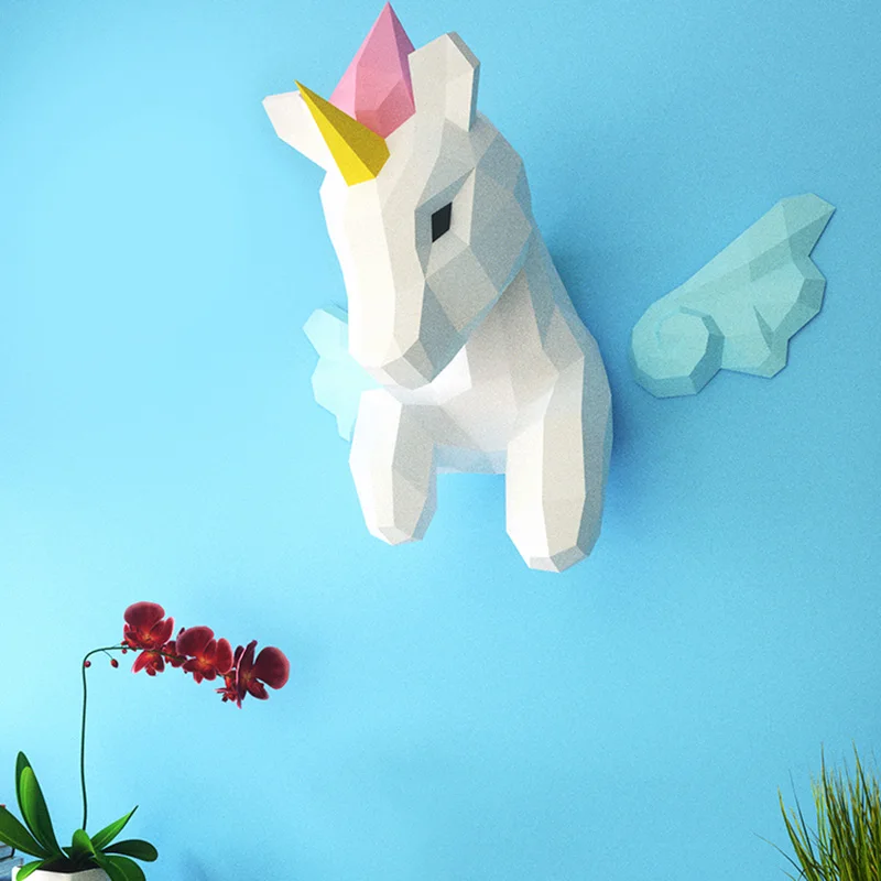 Regenbogen-Einhorn-Tier-Wandde – Art Craft With Cardboard Bewertung und Preis