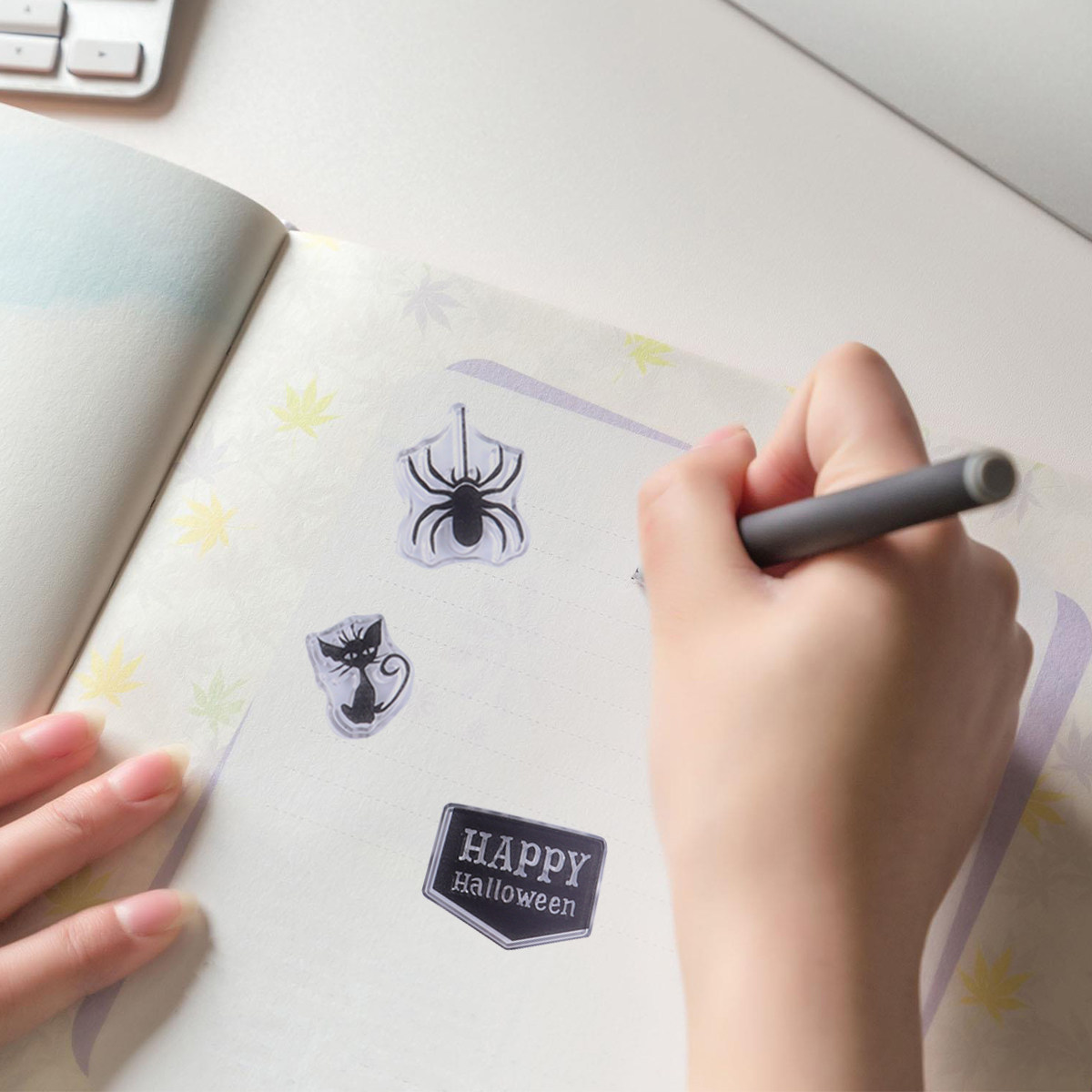 Silikon-Stempel für Kinder, kr – Art Craft Halloween Preschool Bewertung und Preis