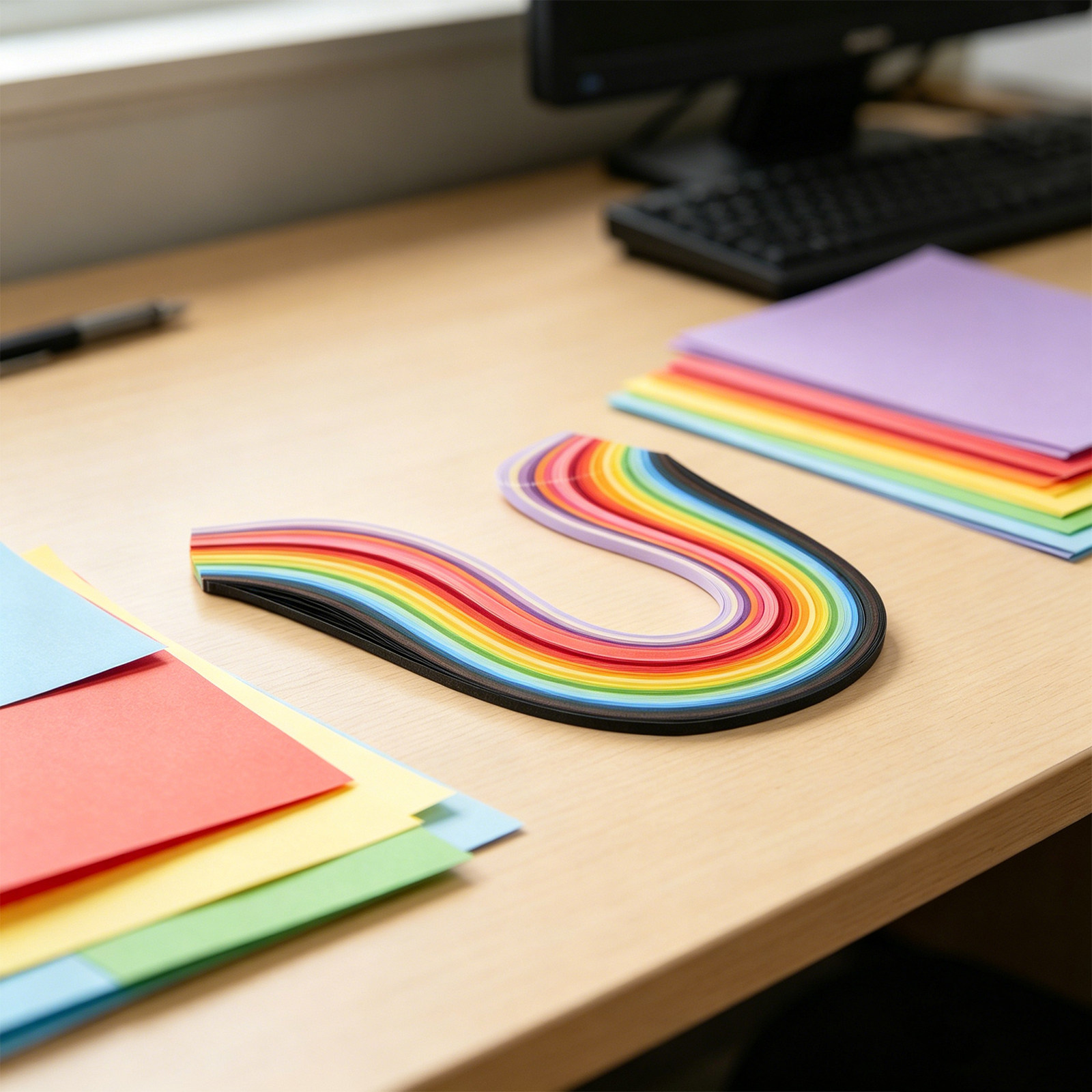 Bunte Quilling-Papierstreifen  – Quilling Paper Strips Bewertung und Preis