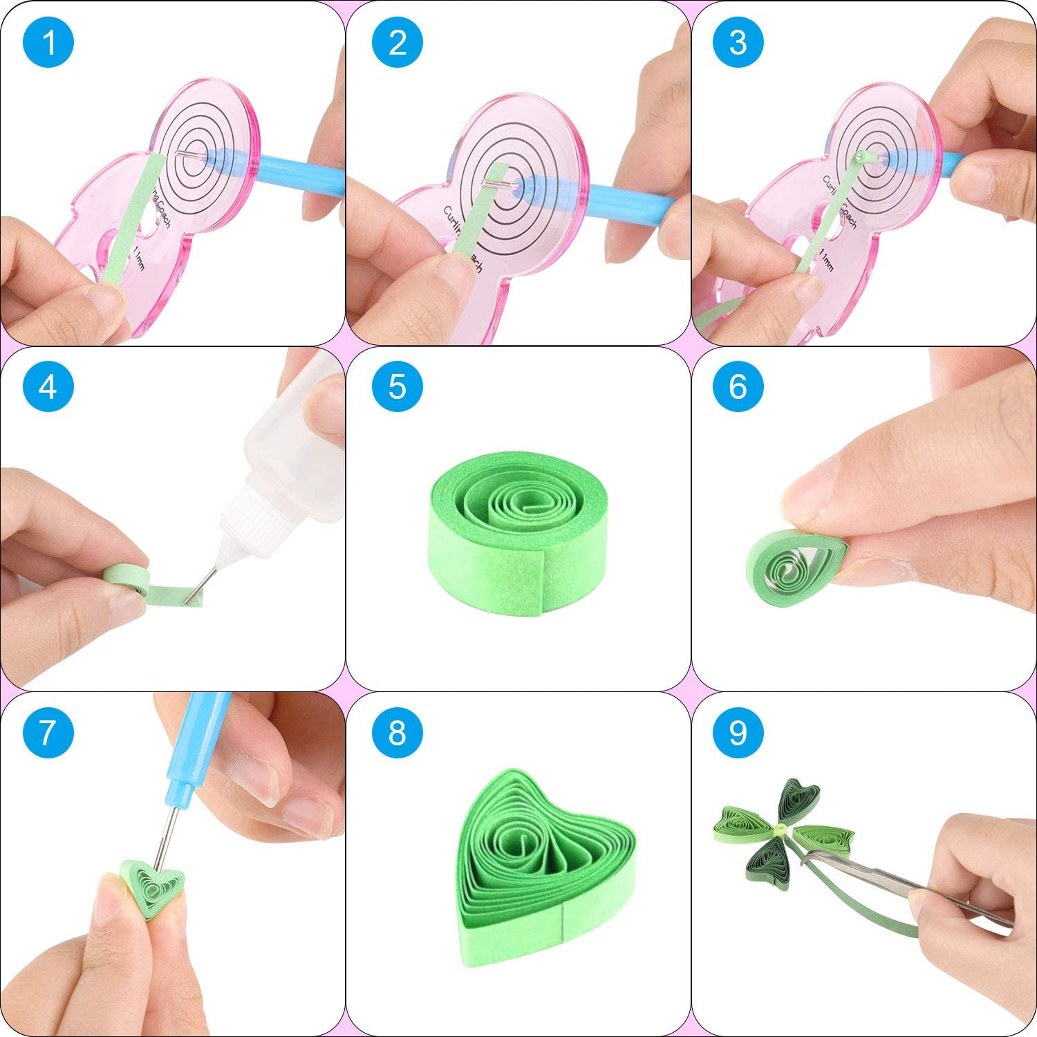 Papier Quilling Set 18 Arten W – Quilling Paper Strips Bewertung und Preis