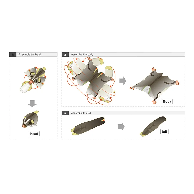 Sugar Glider Flying Mouse Hand – Art Craft With Cardboard Bewertung und Preis