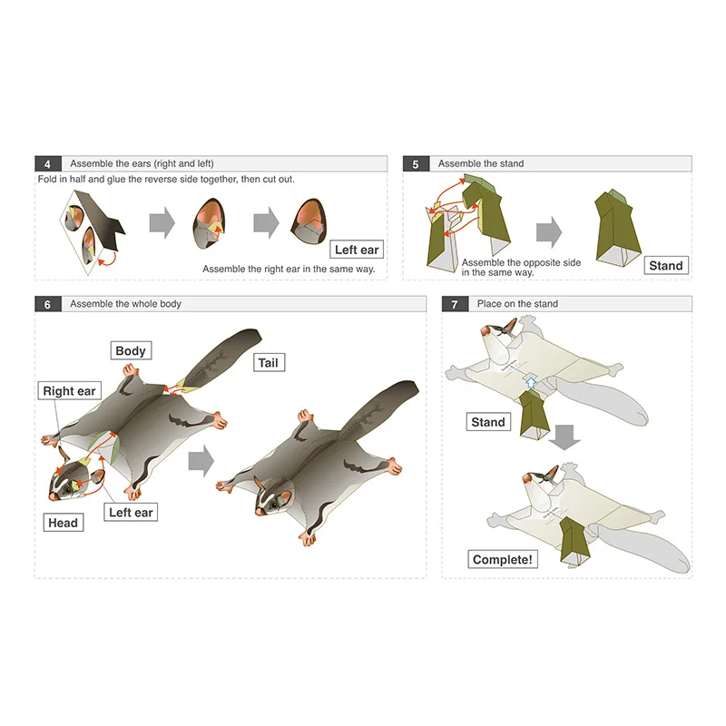 Sugar Glider Flying Mouse Hand – Art Craft With Cardboard Bewertung und Preis